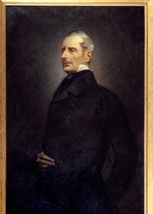 Alphonse de Lamartine (1790 -1869) şair ve politikacı portresi. Gonzague Privat