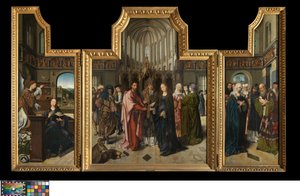 The Colibrant Triptych, c.1517 (panel üzerine yağlıboya) by Goossen van der (1465 c.1538) Weyden