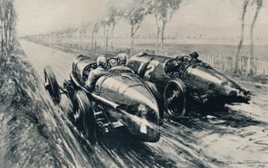 Grand Prix için Yarış, Strasbourg 1922, 1937 by Gordon Crosby