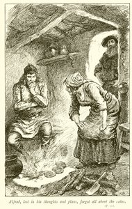 Alfred kekleri yakıyor by Gordon Frederick Browne