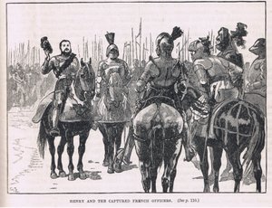 Henry ve yakalanan Fransız subaylar 1513 by Gordon Frederick Browne