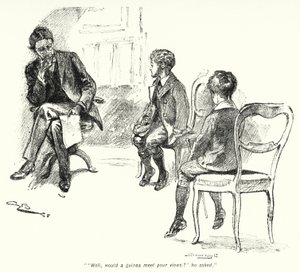 E Nesbit (lito) tarafından Hazine Arayanların Hikayesi için İllüstrasyon by Gordon Frederick Browne