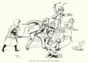 E Nesbit (lito) tarafından Hazine Arayanların Hikayesi için İllüstrasyon