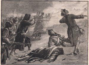 Montgomery'nin alçak kasaba, Quebec AD 1775'e saldırısı by Gordon Frederick Browne