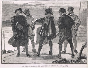Sir Walter Raleigh, 1618 Stukeley tarafından yeniden tutuklandı by Gordon Frederick Browne