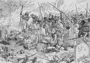 Essling Kilisesi bahçesindeki Genç Muhafız, 1896, 1902 by Gordon Frederick Browne