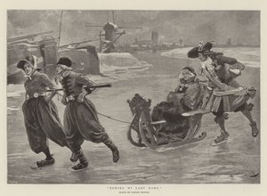 Leydimin Evini Çekmek by Gordon Frederick Browne