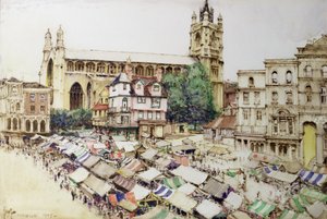 Norwich: Pazar Yeri ve St. Peter Mancroft Kilisesi by Gordon Mitchell Forsyth