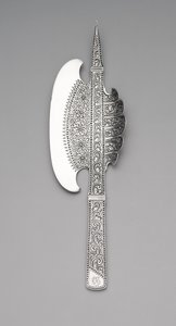 Ice cream hatchet, c.1880 (silver) by Gorham Manufacturing Company