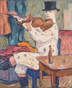 Keman Çalan Bir Palyaço, 1915 by Gosta von Hennigs