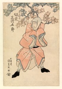 Aktör Bando Mitsugoro III, Tokoshiro veya muhtemelen Dojishiro rolünde, c.1808-25 (renkli gravür)