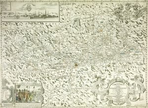 Avusturya ve Çekoslovakya Haritası, 1718 by Gottfried Pfantz