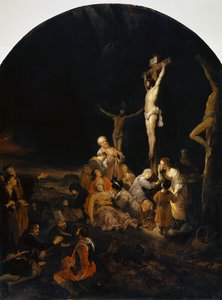 Calvary, 1649 (meşe ağacı üzerine yağ) by Govaert Flinck