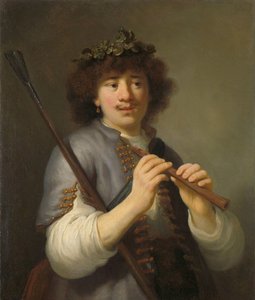 Rembrandt Asası ve Flütlü Çoban rolünde, 1636