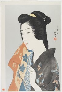 (Havlulu Kadın), Ekim 1920 by Goyo Hashiguchi