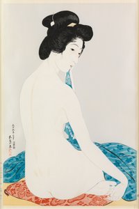 Banyodan Sonra Güzellik (tahta baskı) by Goyo Hashiguchi