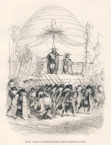 Kraliçe arı ve ordusu. JJ Granville tarafından gösterilen vinyetler. Gravür, George Sand