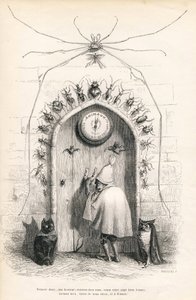 Kitabın sonunda okuyucuya veda. JJ Granville tarafından gösterilen vinyetler. Gravür imzalı Breviere "Okuyucuya" PJ Stahl tarafından "Hayvanların özel ve kamusal yaşamından sahneler"de yazılmıştır. Paris, J. Hetzel ve Paulin by Grandville
