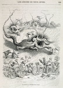Les amours de deux beêtes (canavarların peşinden koşma) - Grandville