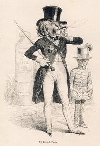 Paris Aslanı. JJ Granville tarafından gösterilen vinyetler. Gravür, Honore de Balzac