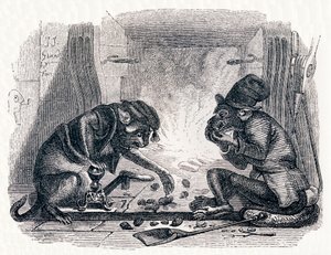 Eşek ve kedi (Le singe et le chat) - La Fontaine