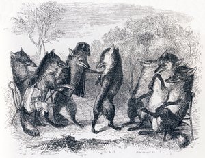 Kuyruğu kesilmiş tilki (Le renard ayant la kuyruk kupası) - La Fontaine