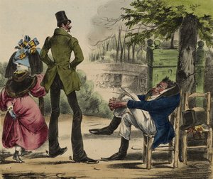 Karikatür; 13, 1830-35 (el boyaması taş) by Grandville 1803 47 Grandville 1803 47
