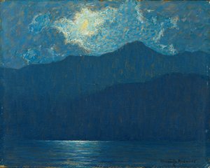 Catalina Adası Üzerinde Gün Doğumu (gemide petrol) by Granville Redmond