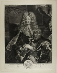Jules Hardouin-Mansart by Gérard Edelinck