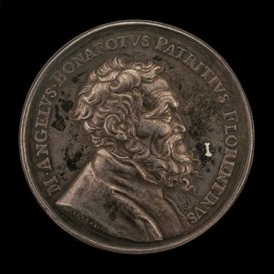 Michelangelo Buonarroti, 1475-1564, İtalyan Sanatçı ön yüzü, 1673. by Gérard Léonard Hérard
