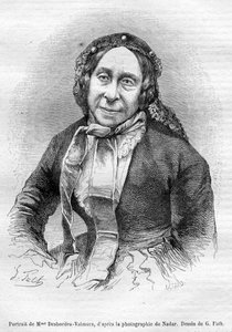 Marceline Desbordes Valmore portre mezarı by «Gérard» d’après Georges Fath d’après Nadar