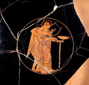 Antik Yunanistan: Kırmızı figürlü kupa. Pedieus Ressamı (MÖ 6. yy sonu), MÖ 510-500 Paris, Musee Du Louvre