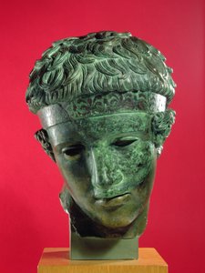 'Diadoumeno' Başı (bronz)