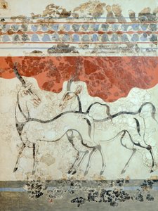 Antiloplar, Akrotiri freski, Thera (bugünkü Santorini), Yunanistan, Minos Uygarlığı