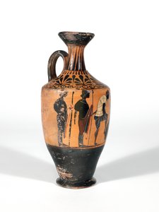 Lekythos, Savaş için silahlanan savaşçılar, MÖ 510-500 by Greek School