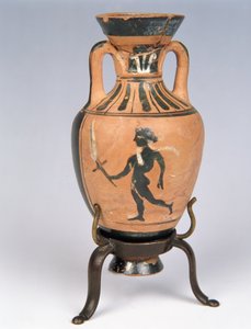 Küçük Panathenaic Amfora, Bulas Grubu, Atina (seramik) by Greek School