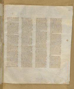 Codex Sinaiticus, Ekle. MS 43725, f.304r, c.325-375 (parşömen üzerine mürekkep) by Greek School