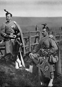 Londra İskoç, 1896 Boru Binbaşı Reith ve Onbaşı-Piper Reith. by Gregory and Co