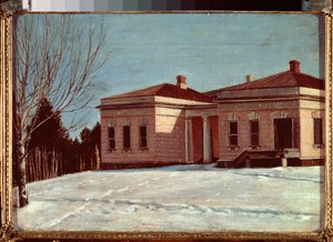 Vue du manoir Milyukov a Ostrovski (Rusya) - Milyukov