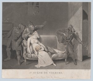 Hırsızların İlk Sahnesi, ca. 1805. by Gror