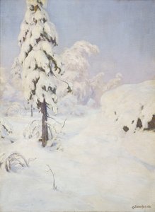 Ormanda Kış by Gudmund Stenersen