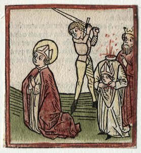 St. Theonestus ve Albanus; veya Aziz Pancrace by Günther Zainer
