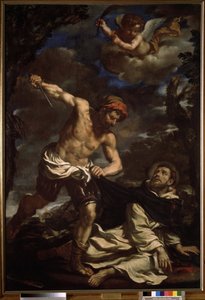 ""Aziz Peter'in şehitliği"" (Aziz Peter'in şehitliği) Giovanni Francesco Barbieri'nin resmi Il Guercino (Guerchin) olarak bilinir (1591-1666) 1625-1630 Puşkin Müzesi, Moskova