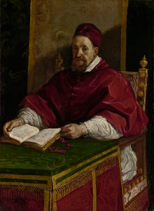 Papa Gregory XV, c.1622-23 (tuval üzerine yağlı boya) by Guercino