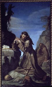 Aziz François Haçı Seviyor - Tuval üzerine yağlıboya by Guercino