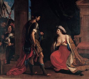 Kleopatra ve Octavian by Guercino