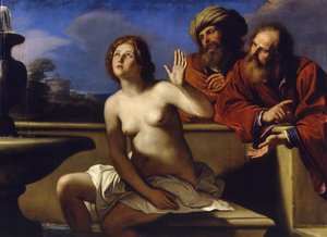 Susannah ve Yaşlılar, 1649-1650 by Guercino