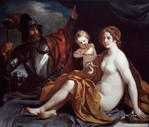 Venüs, Mars ve Aşk by Guercino