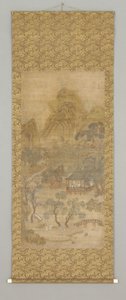 Shanshui (ipek üzerine mürekkep ve renk) by Gui Xia