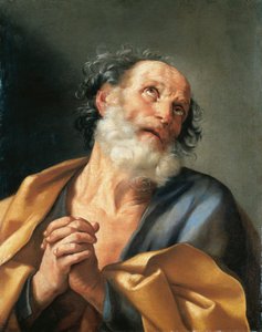İtalya, Ağlayan Aziz Peter Portresi by Guido Reni